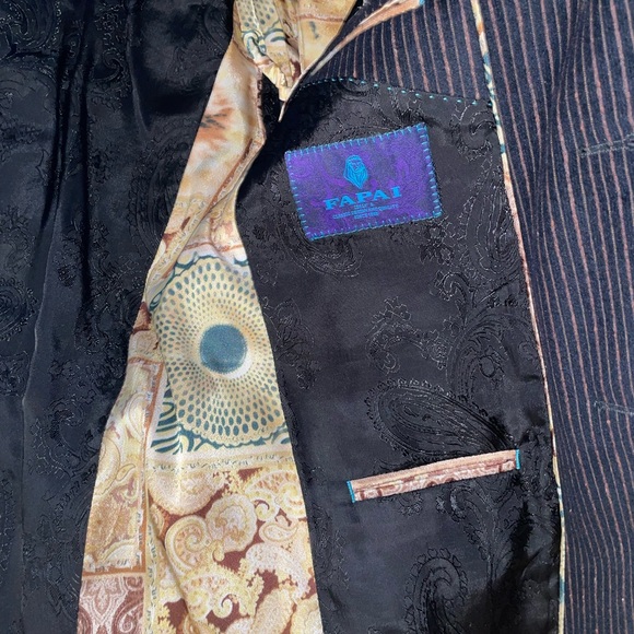 Men's Casual Blazer Regular Regular Fit Navy Blue . Size M - Picture 3 of 5